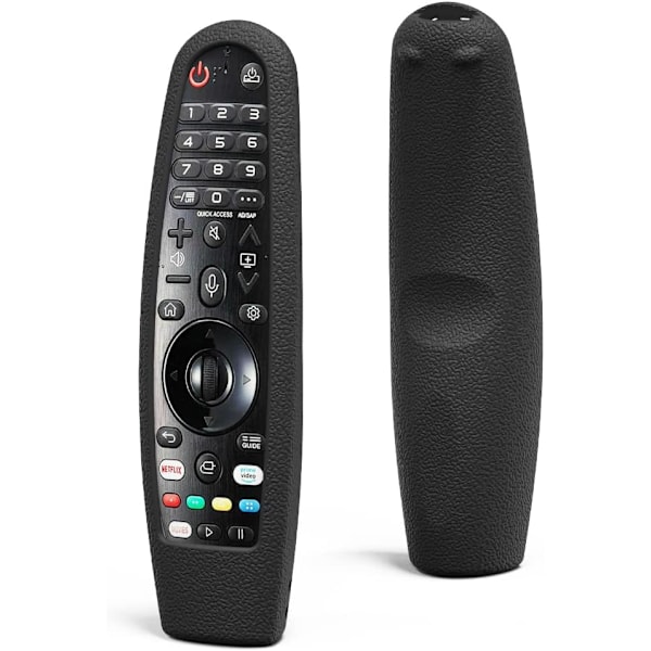 Stöttåligt skyddsfodral för LG Magic Remote AN-MR18BA AN-MR20BA AN-MR19BA AN-MR650 AN-MR650A AN-MR600, Perfekt passform, Flexibelt, Halkfritt, Svart
