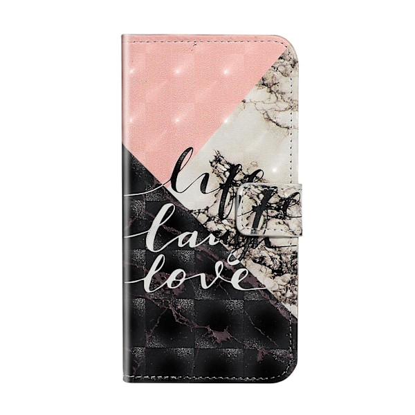 Printing Light Spot Decor Case Wallet Phone Cover for Samsung Galaxy A51 SM-A515 - Love