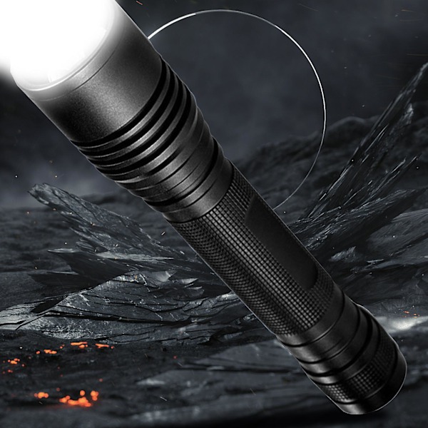 Flashlights High Lumens Rechargeable Flashlight Electric Torch Light Source Lamp Aluminium Alloy Ipx6 Water Tightness Mechanical Telescopic Zoom Built