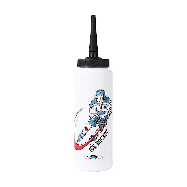 1000ML Ishockey Vattenflaska Bärbar Hög Kapacitet Fotbollsflaska Klassisk Design Sportflaska A