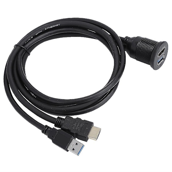 1 metrin USB3.0-HDMI-jatkokaapeli - upotettu vedenpitävä kotitalousmuuntolinja