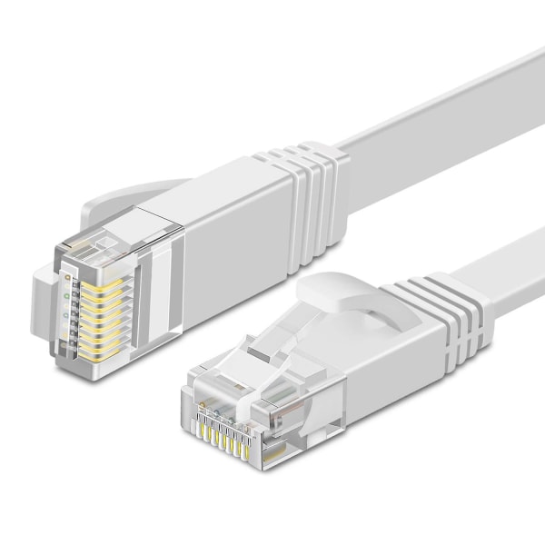 Tnp Cat 6 Ethernet-kaapeli litteä 15 jalkaa verkkokaapeli Internet, ohut ja pieni litteä Rj45 kaapeli Cat 6 C Svart M