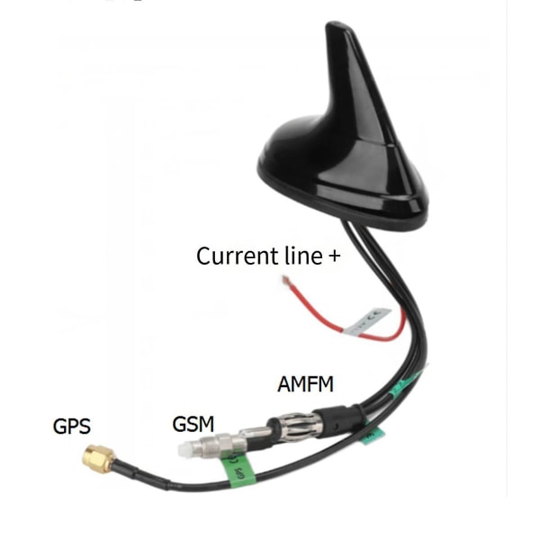 Universal Car Shark Fin Takantenne Antenne Fm / Am / Gps / Gsm Biltak dekorere bilantennetilbehør