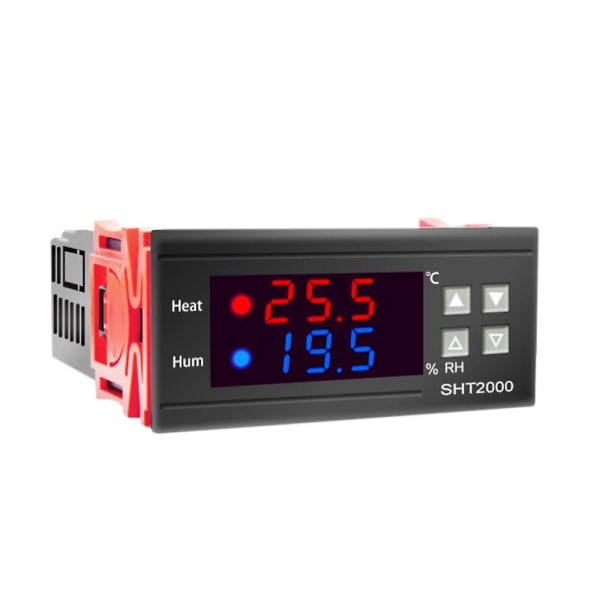 SHT2000 Temperatur Fuktighetsregulator Termostat Humidistat Inomhusbryggning Inkubator Termometer Hygrometer AC 110~230V
