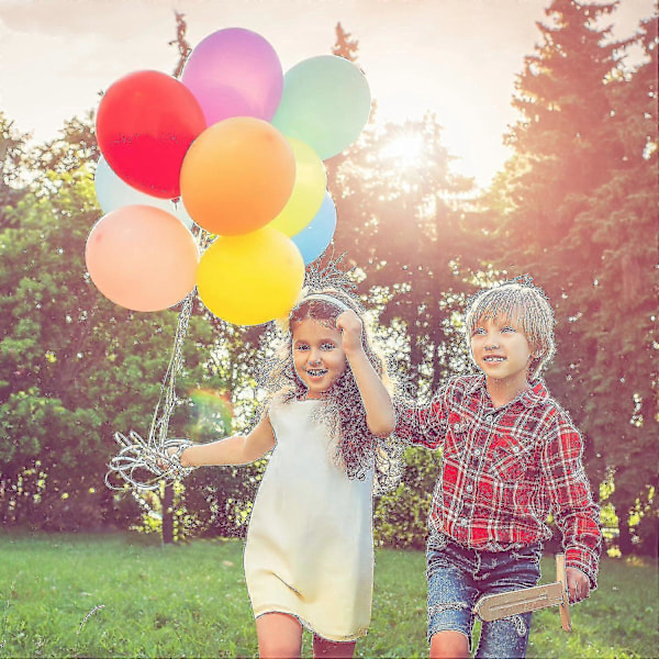 Paket med 100 Uppblåsbara Ballonger - Latex - Ballong Ballong - Födelsedagsballonger - Uppblåsbar Födelsedagsballon - Födelsedagsballon Banmo