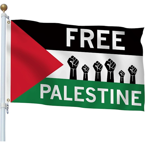 Free Palestine Flag, 3x5 Ft Free Palestine Fist Flag, I Stand With Palestine Flag, Palestine Country Free Freedom Fist Flag