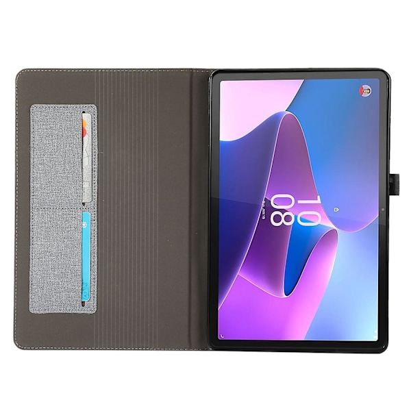 For Lenovo Tab P11 Pro Gen 2 Klædetekstur Tablet Etui Foldbar Stativ Kortholder Beskyttende Cover