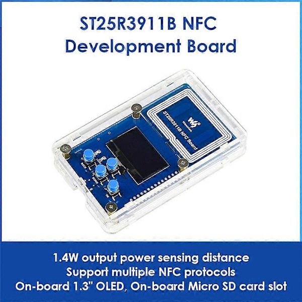 ST25R3911B NFC Utviklingstavle Støtter Flere NFC-protokoller ST25R3911B NFC-leser Ombord 1.3