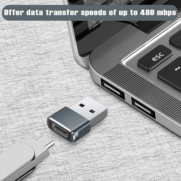 USB C - USB -sovitin, 3 kpl, Type C naaras - uros -liitinlatauskaapeli Apple iWatch s10:lle, iPhone 16 15 Prolle, Airpods 4:lle, Samsung Galaxy S25 S24:lle