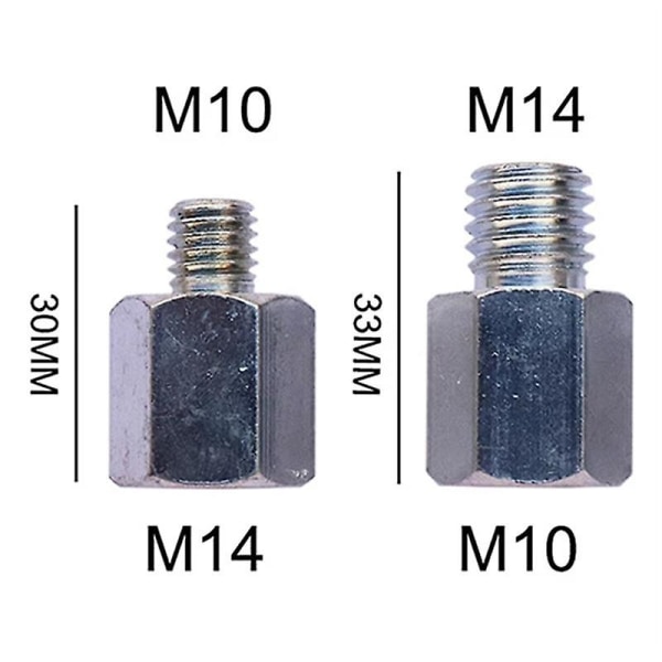 M14 Til M10 Adapter Forskelligt gevind Diamantkernebor Slibemaskine til slibemaskine
