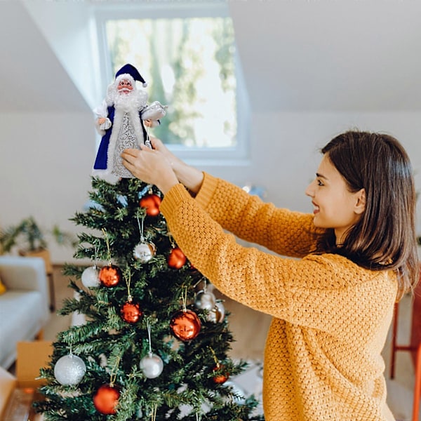 Julepynt Juletrehatt Tretoppstjerne Julenissepynt Skog Eldre Tretopp Topper Juledekorasjon For Hjemmet