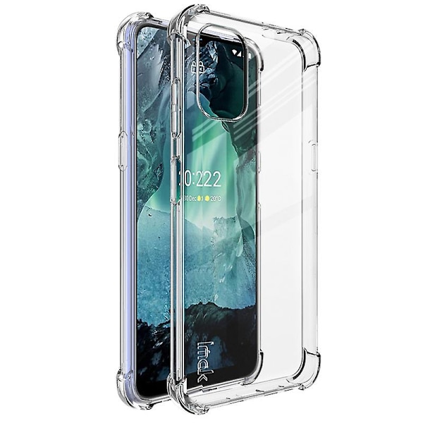 IMAK Airbag Case for Nokia G11/G21,Wear-resistant Transparent TPhone Cover with Screen Film