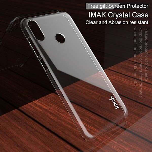 IMAK Crystal Case II Gjennomsiktig PC Telefondeksel + Skjermbeskytter for Asus Zenfone Max (M2) ZB633KL