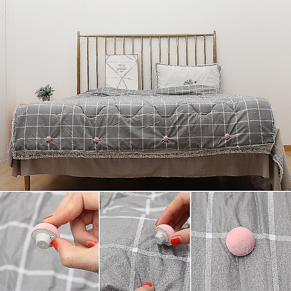 4 st Slipsäkra Svamp Quilt Hållare Fixer Macaron Quilt Filt Klämma Halksäker Madrass Sängkläder Överdrag Fäste Hem Klämma Blå