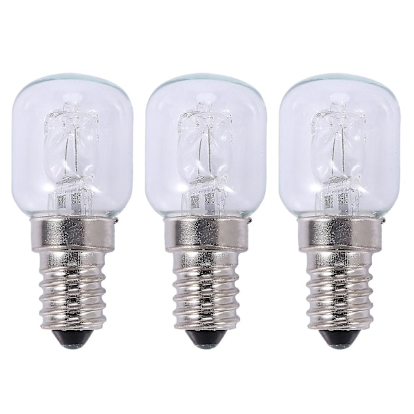 3x E14 Højtemperaturpære 500 Grader 25w Halogen Boble Ovn Pære E14 250v 25w Quartz Pære