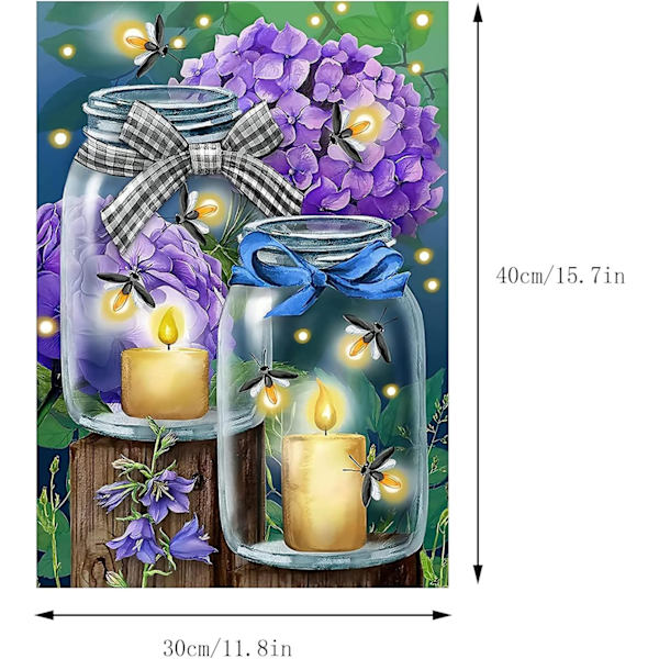 (30 × 40 cm) DIY 5D Diamantmaleri efter numre Kits, Rhinestone