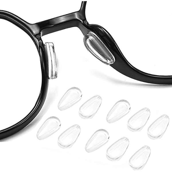 15 par näskuddar för glasögon, självhäftande antiglidglasögon Näshandtag med krockkudde, 1 mm tjocklek för glasögon