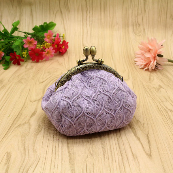 Pung Dame Pige Taske Lærred Mini Pung Møntpung Wallet Smykketaske 13 x 9 x 8 cm