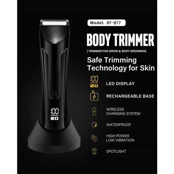 Multifunktionel trimmer 3-i-1 multigrooming sæt til ansigt og krop