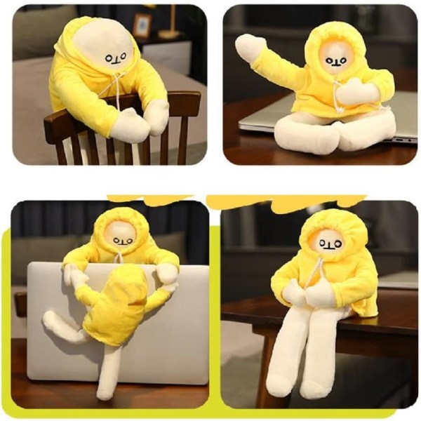 Fylt bananmann plysjdukke med magnet Morsom mann dukke De