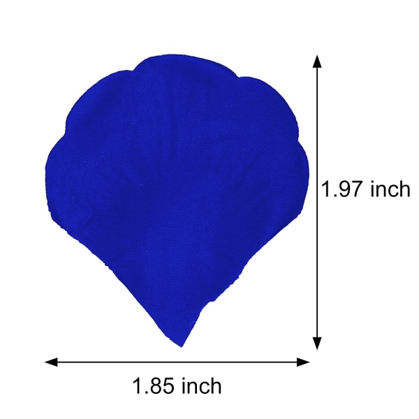 1000 stk. røde rosenblade til soveværelset, kunstige rosenblomster, smagsneutrale silkeimiterede rosenblade til romantiske scener (blå)