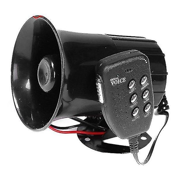 Bil Motorcykel Horn 12v Seks-tone Bil Alarm Horn 6-tone Råbende Horn