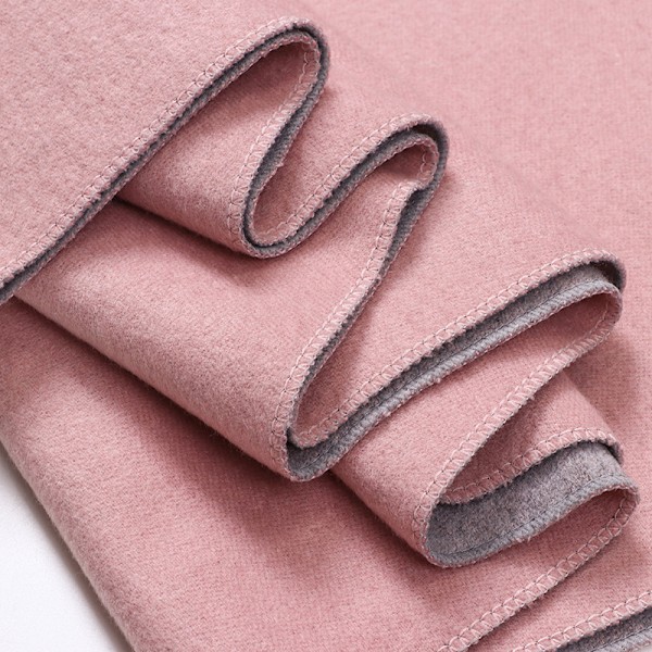 Vinterforet varmt sjal til kvinder Cashmere tørklæde Dobbeltsidet sc