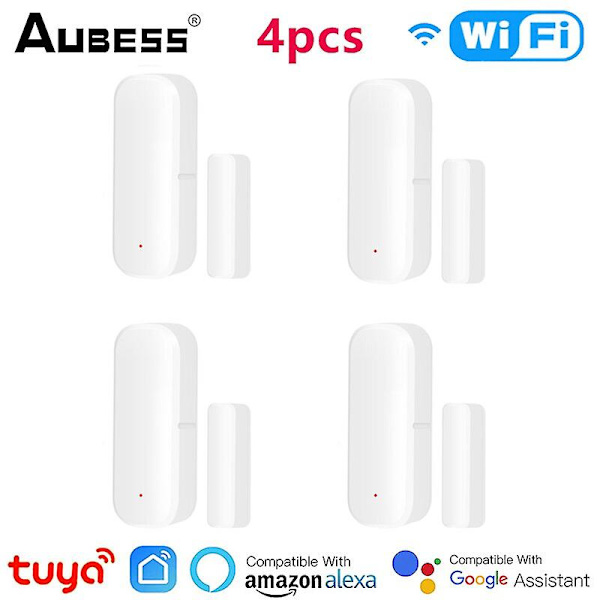 Tuya Smart Wifi dörrsensor Dörröppning / Stängd detektor Hemlarm Säkerhet