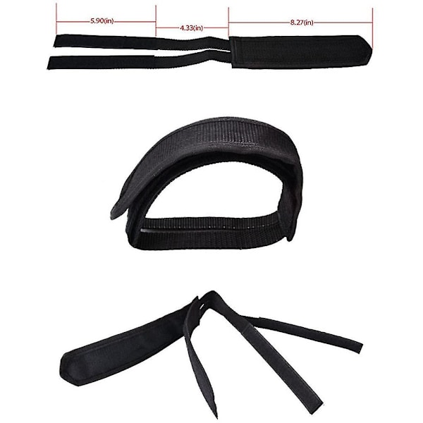 2 stk. Cykelpedalstropper Pedal Tåclips Stropper Tape Til Fast Gear Cykel (Sort)