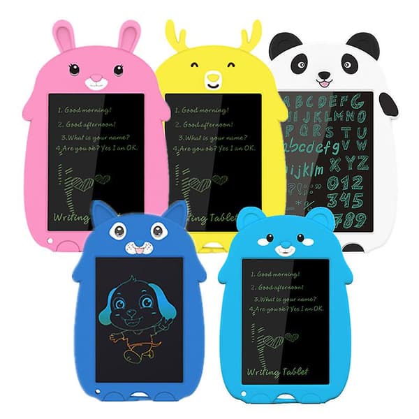 Lcd skrivetablet, 8,5 tommer tegnetablet til børn Doodle Board（Blå bjørn）