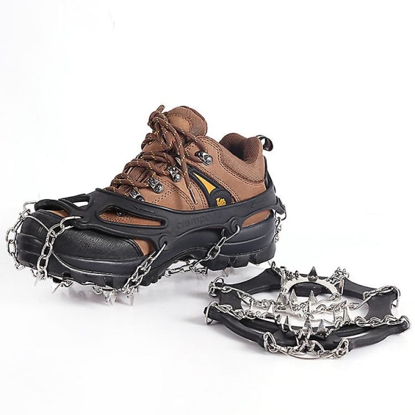 Crampons Ice Cleats For Shoes And Boots, 19 Teeth Claws Micro Spikes Footwear Ice Traction System, M(36-40)