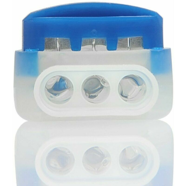 10-pack Resin-fyllda kabelkontakter för robotgräsklippare (blå