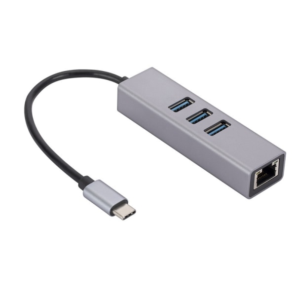 USB3.0 - RJ45-porttinen USB-verkkosovitin TYPEC-laajennustelakka USB gigabit 3.0HUB HUB