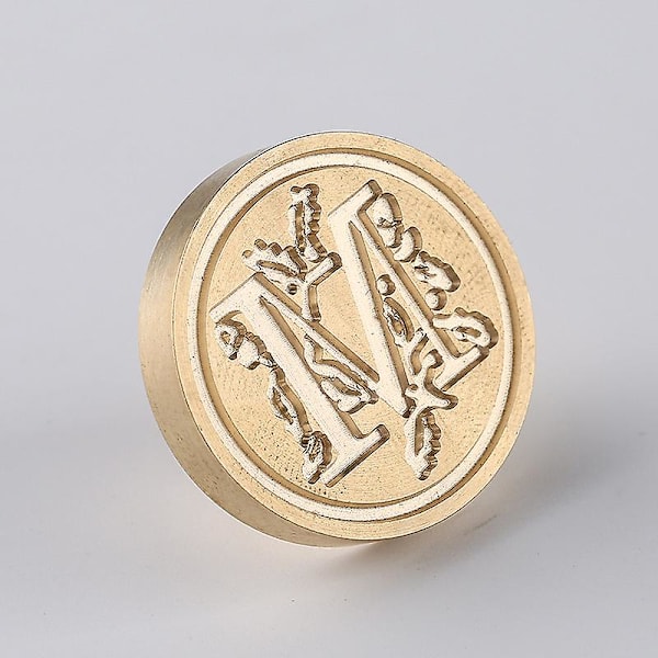 Elite Brass Retro Alphabet Initials Vaha-Sinetti 26 Kirjainta A-z Vaha-Sinetti Postikoristeluun DIY-Korttien Tekoon (M)
