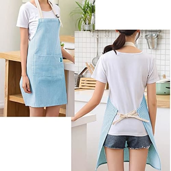 2-pack Köksförkläde, 72cmx68cm Justerbart Hushållsförkläde, Vat