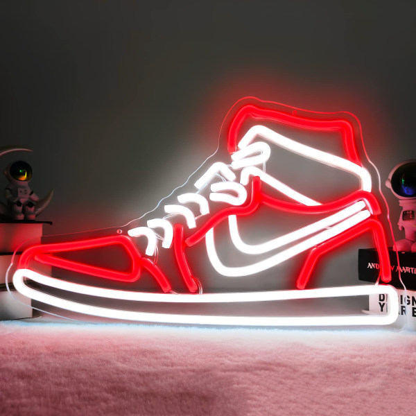 Sneaker Neonskylt Sportsko Neonskyltar för väggdimbar LED
