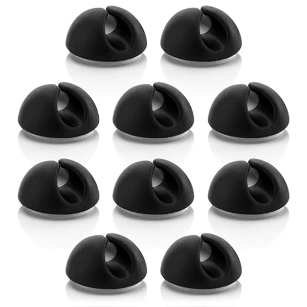 Musta 10x Kaapelinsidontat Kaapelpidike Kaapelinhallinta Kaapelin Kiinnitys Kaapelinhoitaja Kaapeleille Jopa 8mm Kaapelinsidontat Kaapelin Kiinnitys Kaapelinhallinta