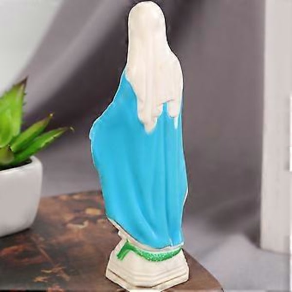 3st Jungfru Maria Staty Harts Katolsk Religiös Figurin Skrivbord Jungfru Maria Staty Dekoration