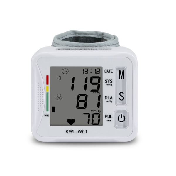 Electronic LCD Blood Pressure Monitor, Loud Voice Digital Wrist S