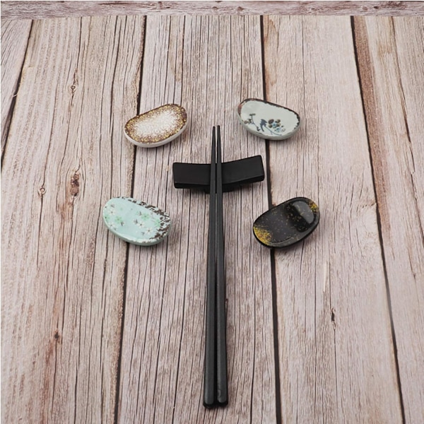 10 stk. spisepindeholdere, spisepindsholder i legering, faldbeskyttede spisepinde