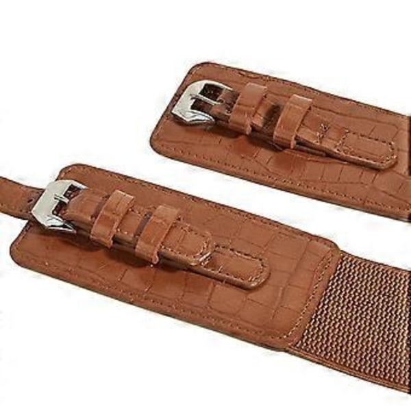 Elegant dobbeltspænde taljetræner kvinder cinch bælte kropsformer Girdle Trimmer Extender Streetwear taljedekorationer sort