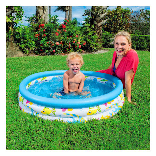 Ocean Life Fant Pool Oppblåsbar Fant Pool Padlebasseng Blå, 1.0