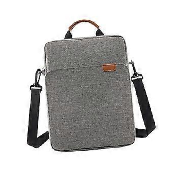 Pekskärm Tablet Väska Fodral Crossbody Väska Yttre Dragkedjeficka för Mindre Saker Organiserad Hållbar Slitstark Dammtät Handväska (L Grå) L Gray