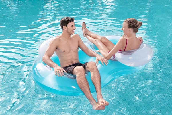 Dubbel Ring Lounger Float 188 X 117 Cm
