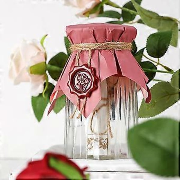 Vaxsigillform för 2,5 cm vaxsigillstämplar, vaxsigillverktyg i metall med rund blomform, sigillvaxform för presentinslagning C Cherry Blossom S 2.5cm chapter appl