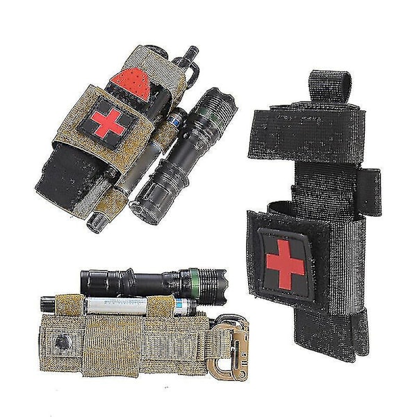 Tourniquet-poseholder, traumesaks, Emt-saks, Edc-bæltepose, taktiske værktøjer, sort
