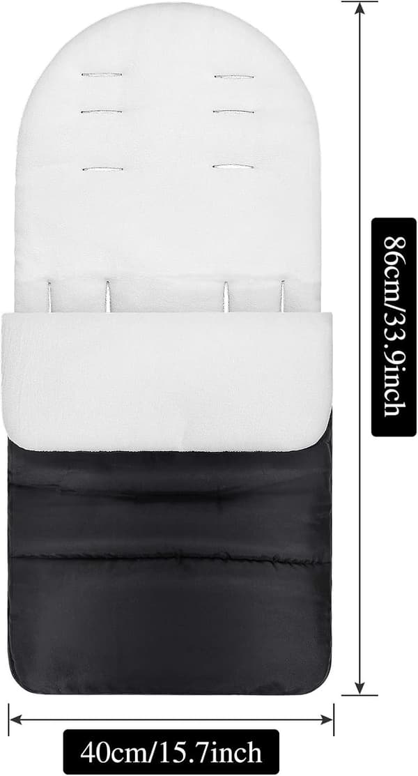 Universal barnevognpose, vanntett baby sovepose for barnevogn