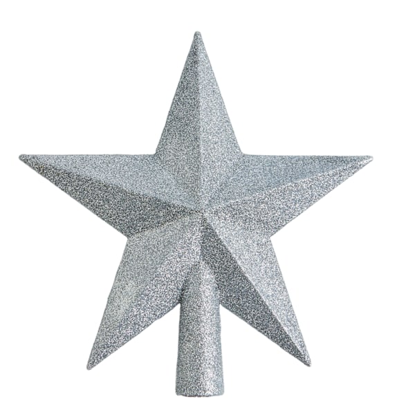 1 x Juletrær Toppstjerne, Sølv 20CM