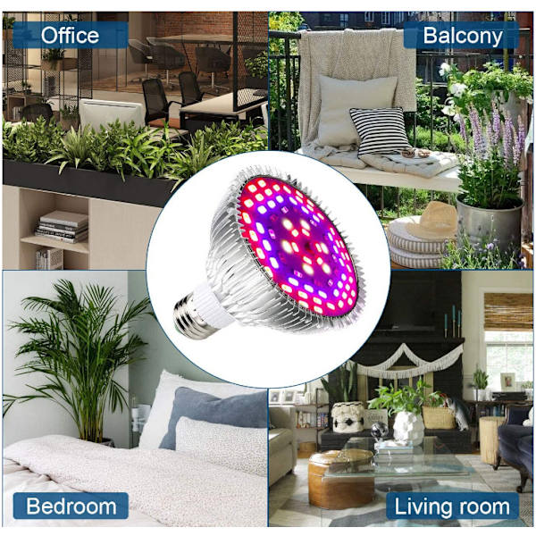 PAR30 Grow Light SMD78 Bead Patch Full Spectrum Grow Light 10w