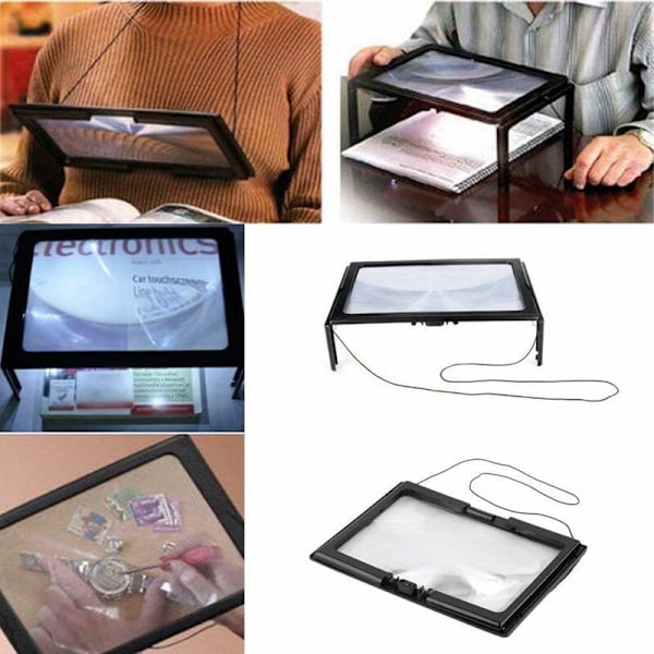 Full Page Reading Magnifier Large Handheld Rectangular Magnifying